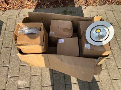 LED Downlight 20W Inbouwspots | Natural White | Ø165 mm | Incl. Drivers | Nieuw (13x)