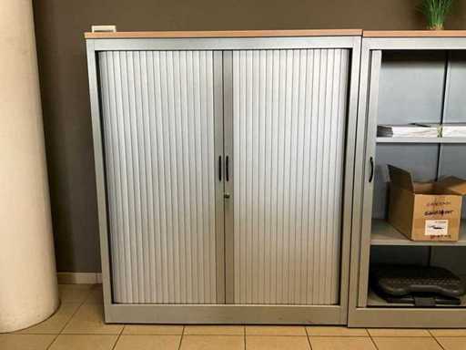 Rolluikkast met houten bovenblad 120x140 (2x)