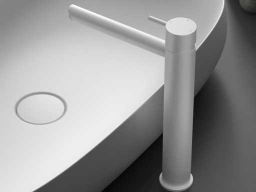 Hotbath Cobber Wastafelmengkraan 28,6 cm mat wit