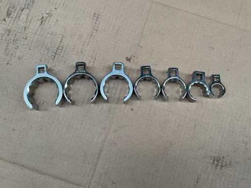 Flare nut wrench set