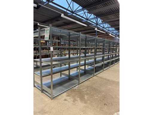 Legbordstelling 6,5m lengte 60x210cm