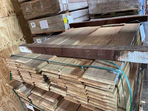 Guyana Teak - Tongue Spring And Groove (Outdoor Parquet) - 1250x145x21mm (118x)