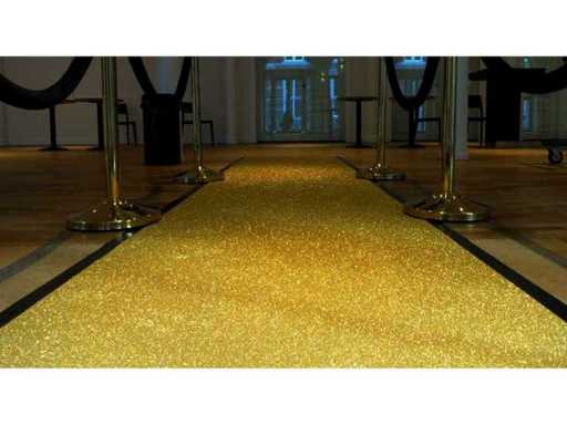 GJ Floors Glitter Roll Runner with rubber lower back (6x)