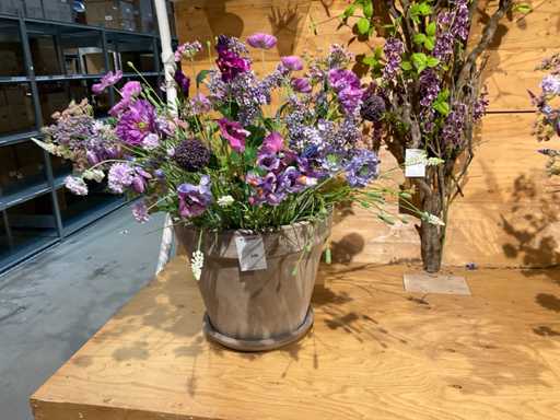 Y compris Silk-ka Fleurs artificielles en pot