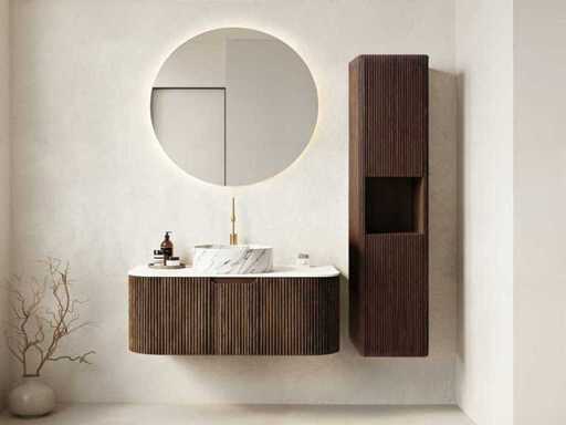 Mobili da bagno Mawialux Design 75cm (con mobile sospeso) - Scelta di 2 colori
