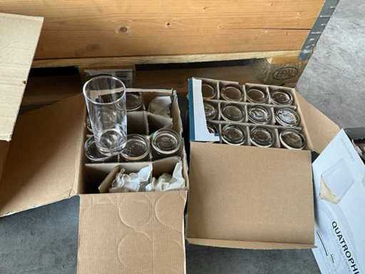 WineGlasses, champagne glasses, coffee cups, saucers