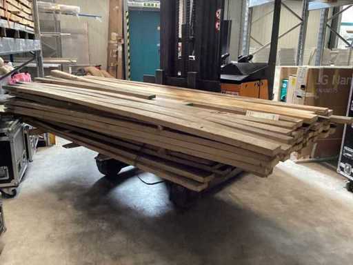 Elm elm planed / boards edged on 4 sides / elm / 2.50-3.0m long / max width board 8-10cm / thickness board 34mm / dry air-dried