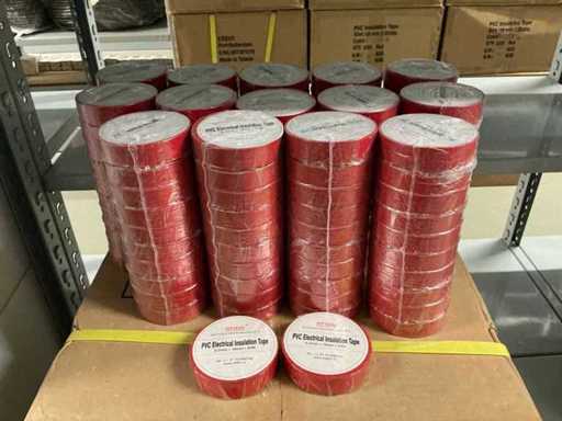 Bandă de izolație electrică PVC Batch Viteko 0,2mm x 19mm x 20m roșie (640x)