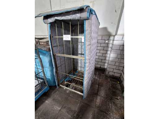   Roll containers with thermal coating