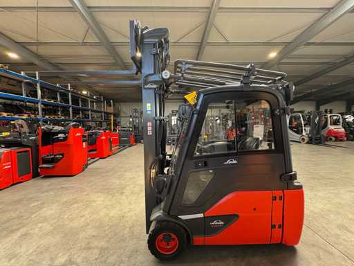 2020 Service + UVV 07/2026 Linde E20L 2.000kg 3.+4. Valve Triplex Scale Camera Volledig Elektrische Vorkheftruck