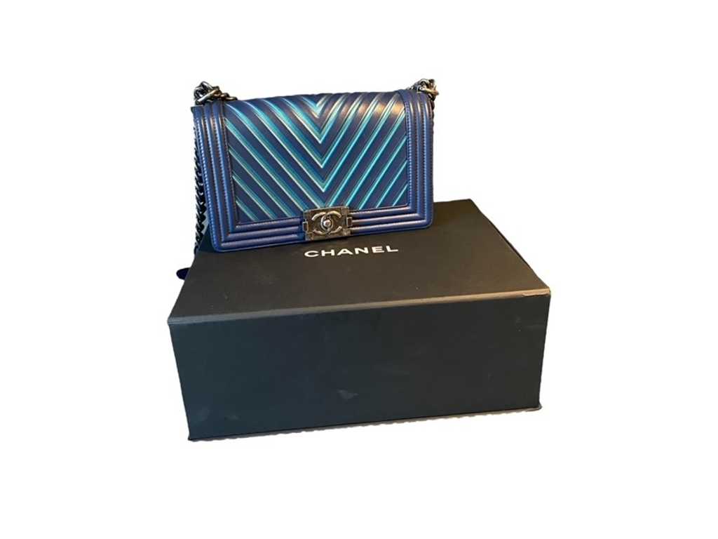 Chanel - Boy iridescent stripes limited edition 