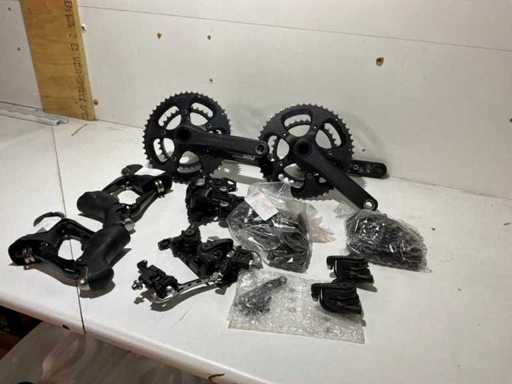 Shimano / TRP / Praxisworks Set tandwielkast en ketting en schakelmateriaal (2x)