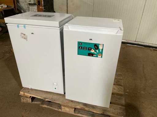 Ok OFR 161 E W & OFZ 161 D W congelator (2x)