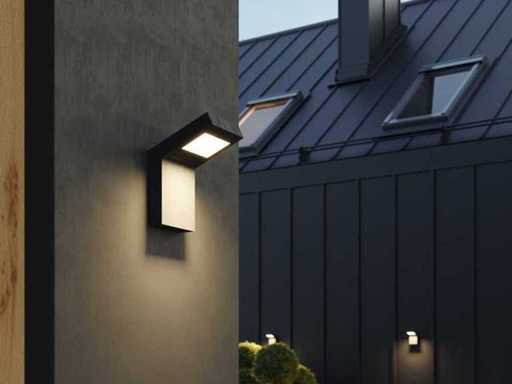 8 x GT 60 design lampe mural noir