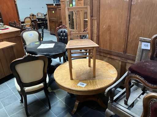 Coffee table wood round