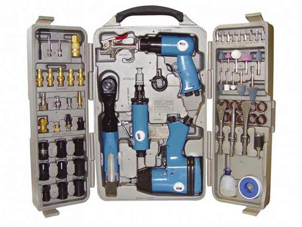 Güde - 71 pcs - Pneumatic tool set