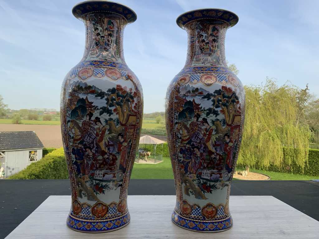 Paar chinesisches Porzellan H60cm