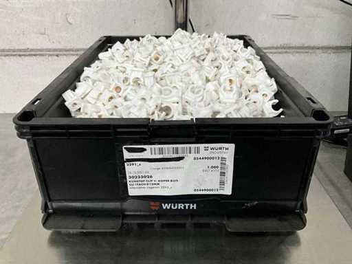 Würth 6.25 kg Kunststof clip voor koper buis 12 mm in stapelbare bak