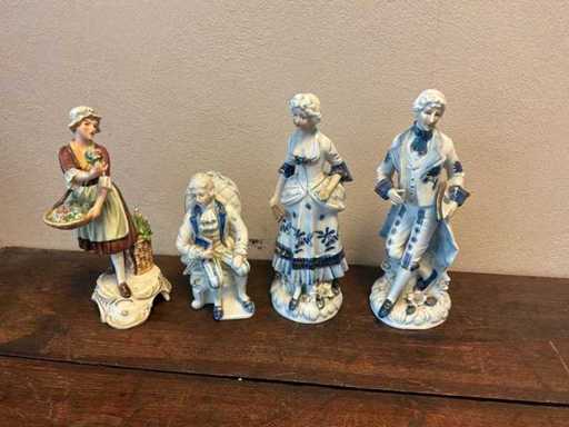 Porseleinen Beeldjes (4x)