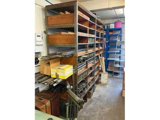 Shelves with contents