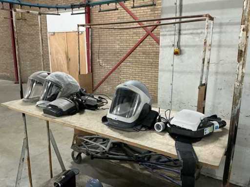 Dräger & 3M Powder coat masks (3x)