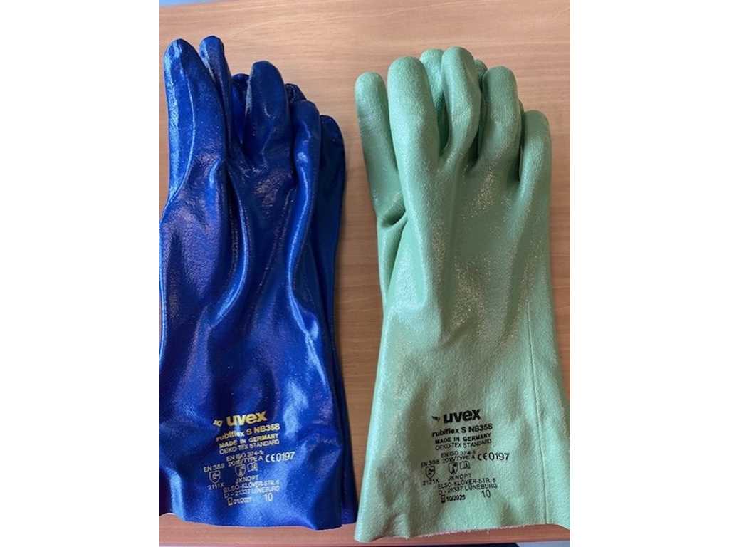 Uvex - Rubiflex - Uvex Rubiflex NB35S gloves - green - 5 pairs