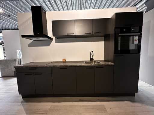 Häcker Concept130 UNO Cuisine droite mate en graphite