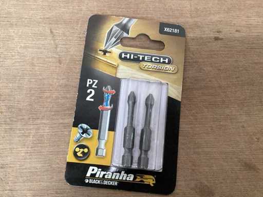 Piranha X62181 verlängerter Schraubendreher-Bit PZ2, 2-Pack (84x)