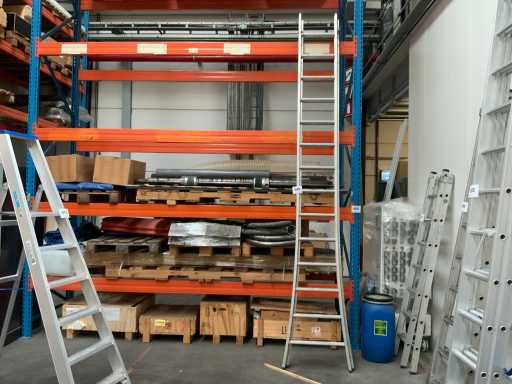 Échelle coulissante en aluminium solide en 2 parties