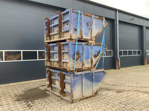 Own construction of 3-cubic meter containers (3x)