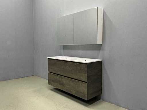 Detremmerie – Café Noir – Badezimmermöbelset 120 cm