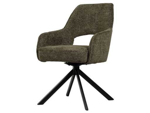 Design chaise de salle à manger brio vert (6x)