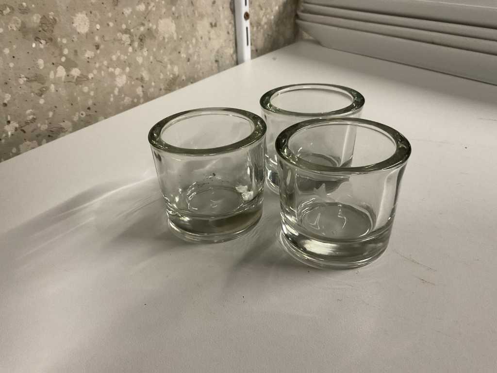 Teelichthalter aus Glas (35x)