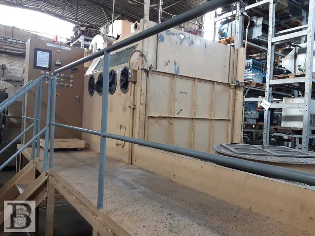 BFA 2-2 blasting machine with rotary table and filter