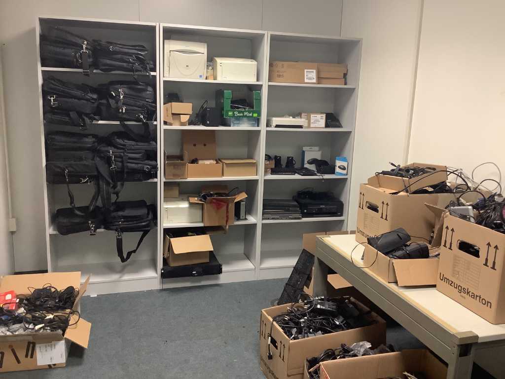 Room content: Batch of various office inventory