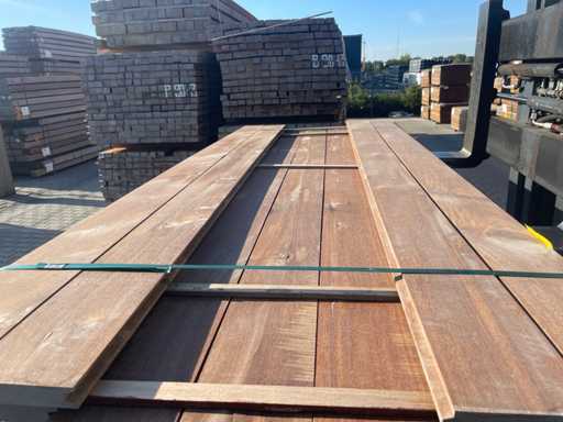 Massaranduba Spundwand-/Pferdeboxenprofil 2500x145x28mm (11x)