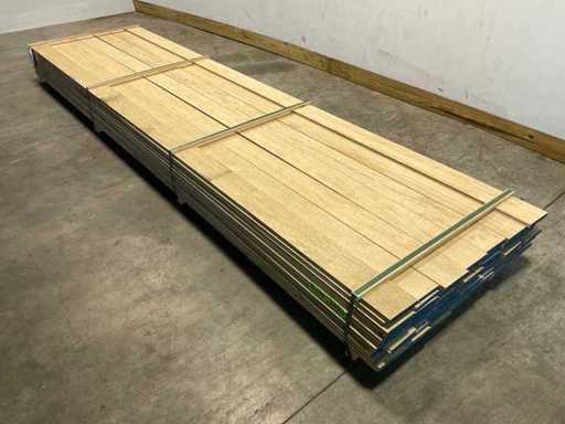 Fraké-Planken-Nutverbindung 395x14,2x2 cm (25x)