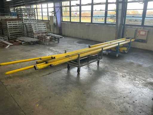 Divers tubes pour barrières de sécurité (16x)