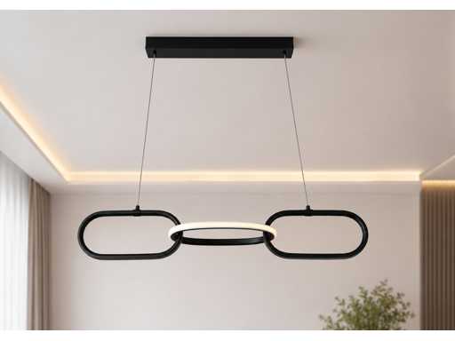 LED Design Hanglamp 20W – 4000K Neutraal Wit - Zwart – IP20 – EMPIRE-20