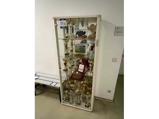 Trophy display cabinet and notice board