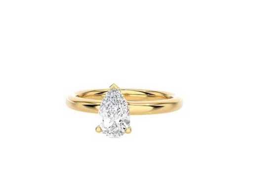 Pierścionek ze złota 18 karatów z diamentem naturalnym o masie 0,50 karatu