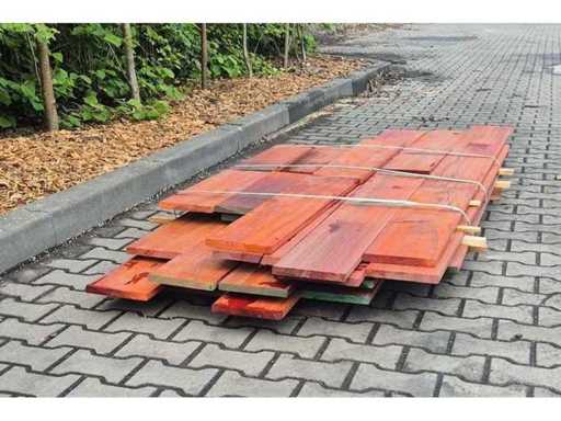 Padouk hardhout vlonderplanken (16x)