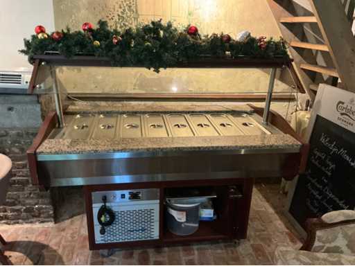 Buffettafel met koeling en verlichting