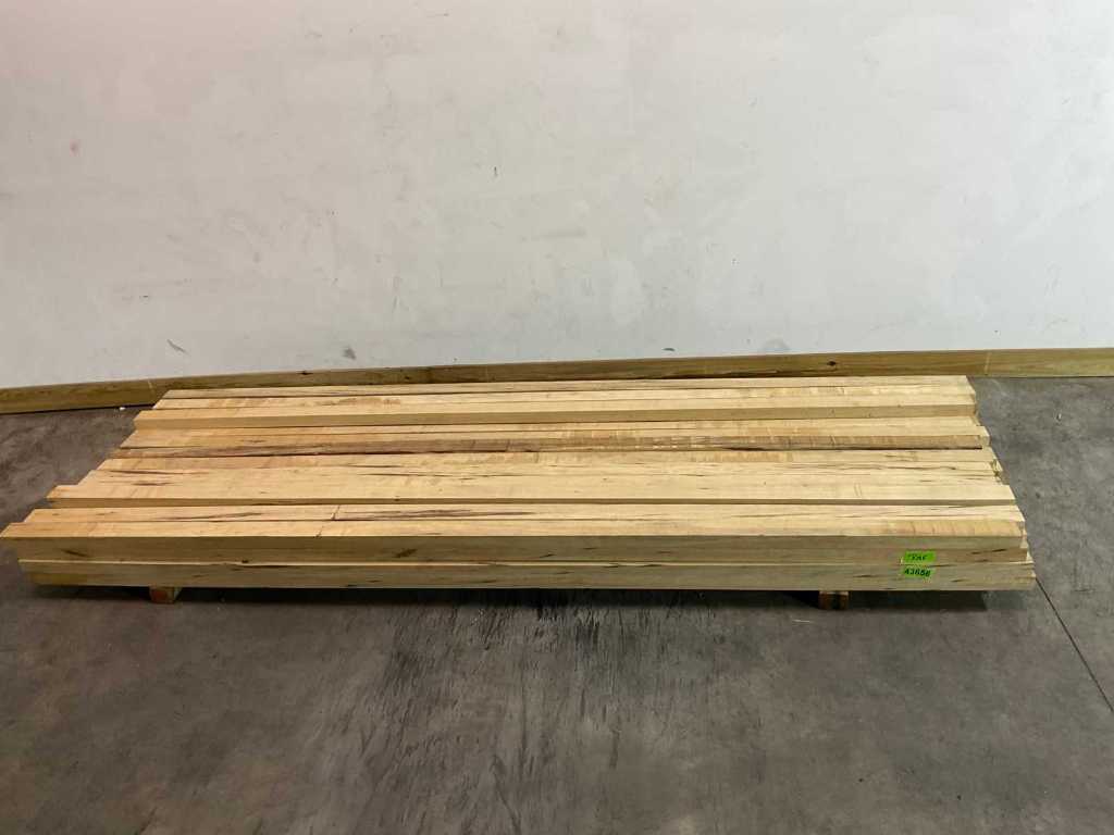 African oak wood - beam Fraké - 330x7,5x5 cm (6x)