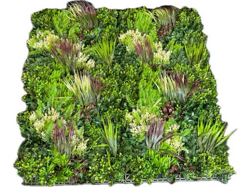 Panel ze sztucznej ściany żywopłotu (2x)