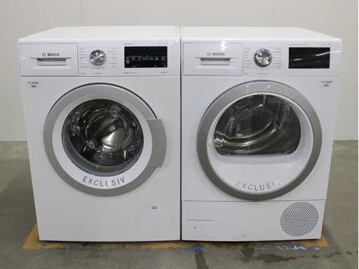 Seria Bosch|6 mașina de spălat exclusivă EcoSilence Drive SportsEdition & seria Bosch|6 uscător exclusiv cu condensator autocurățant