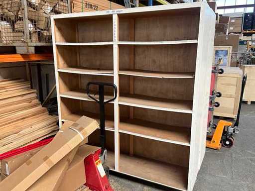 Wooden filing cabinet