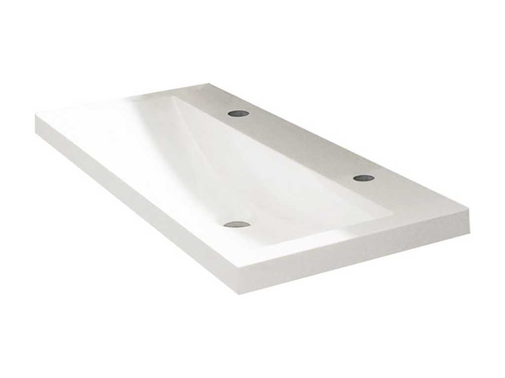WB - 38.4017 - Washbasin with 2 tap holes