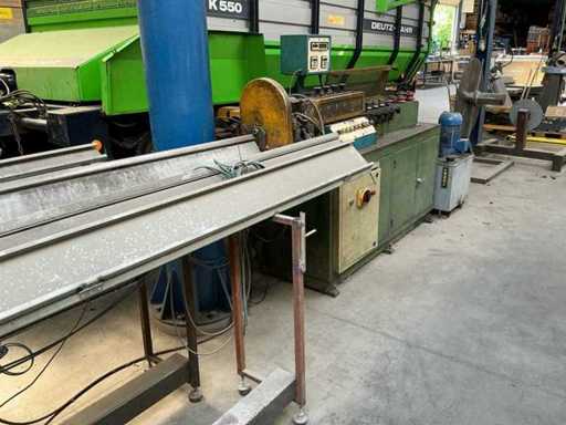 GBS RTT5 copper pipe unwinder, straightening and cross-cutting line with infeed table 9 meters