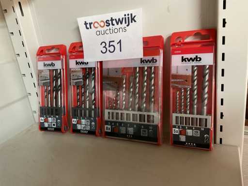 4 sets of concrete drills